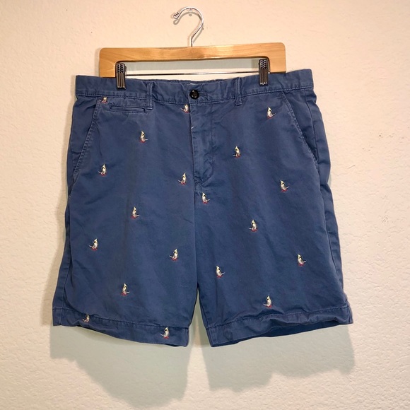 GAP Other - Gap Cockatiel-Embroidered Blue Khaki Shorts